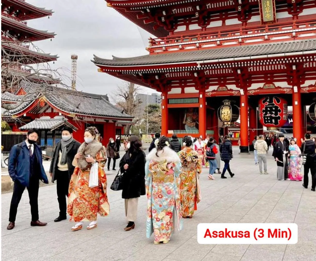 Entire Hotel Beside Asakusa, Ueno, Akihabara And Tokyo Skytree Tower Between 3 Train Stations And Contains 3 Bedrooms, 2 Bathrooms And 2 Toilets For 14 Guests Japan